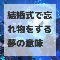 結婚式で忘れ物をする夢のサムネイル画像