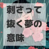 刺さって抜く夢のサムネイル画像