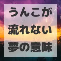 うんこが流れない夢のサムネイル画像