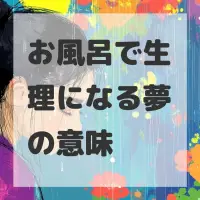 お風呂で生理になる夢のサムネイル画像
