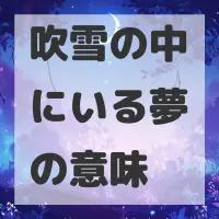吹雪の中にいる夢のサムネイル画像