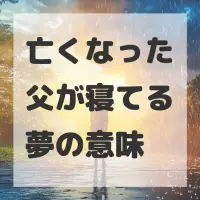 亡くなった父が寝てる夢のサムネイル画像