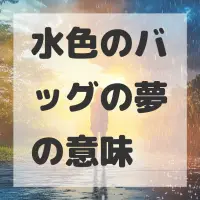 水色のバッグの夢のサムネイル画像