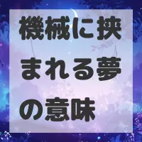 機械に挟まれる夢のサムネイル画像