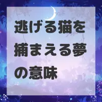 逃げる猫を捕まえる夢のサムネイル画像
