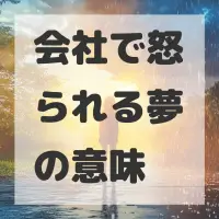 会社で怒られる夢のサムネイル画像