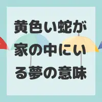 黄色い蛇が家の中にいる夢のサムネイル画像