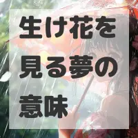 生け花を見る夢のサムネイル画像