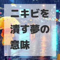 ニキビを潰す夢のサムネイル画像