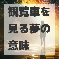 観覧車を見る夢のサムネイル画像
