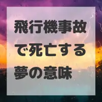 飛行機事故で死亡する夢のサムネイル画像