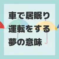 車で居眠り運転をする夢のサムネイル画像