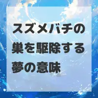 スズメバチの巣を駆除する夢のサムネイル画像