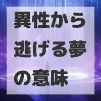 異性から逃げる夢のサムネイル画像
