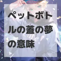ペットボトルの蓋の夢のサムネイル画像
