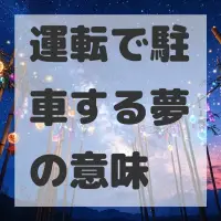 運転で駐車する夢のサムネイル画像