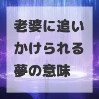 老婆に追いかけられる夢のサムネイル画像