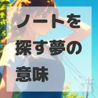 ノートを探す夢のサムネイル画像
