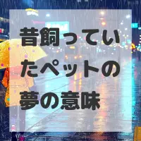 昔飼っていたペットの夢のサムネイル画像