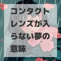 コンタクトレンズが入らない夢のサムネイル画像