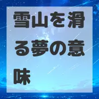 雪山を滑る夢のサムネイル画像