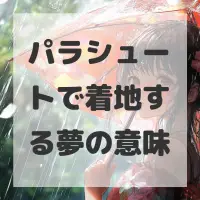 パラシュートで着地する夢のサムネイル画像