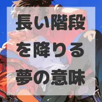長い階段を降りる夢のサムネイル画像