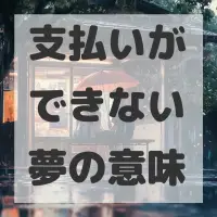 支払いができない夢のサムネイル画像