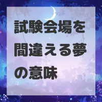 試験会場を間違える夢のサムネイル画像