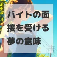 バイトの面接を受ける夢のサムネイル画像