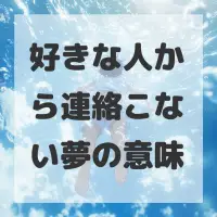好きな人から連絡こない夢のサムネイル画像