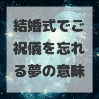 結婚式でご祝儀を忘れる夢のサムネイル画像