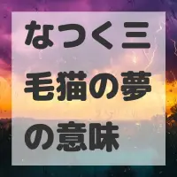 なつく三毛猫の夢のサムネイル画像