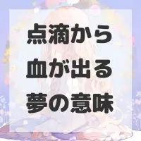 点滴から血が出る夢のサムネイル画像
