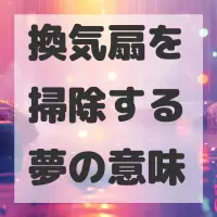 換気扇を掃除する夢のサムネイル画像