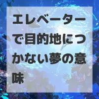 エレベーターで目的地につかない夢のサムネイル画像