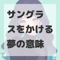 サングラスをかける夢のサムネイル画像