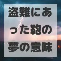 盗難にあった鞄の夢のサムネイル画像