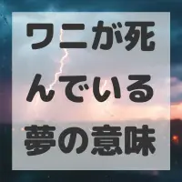 ワニが死んでいる夢のサムネイル画像