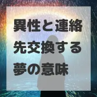 異性と連絡先交換する夢のサムネイル画像