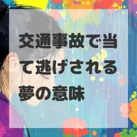 交通事故で当て逃げされる夢のサムネイル画像