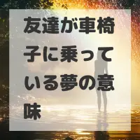 友達が車椅子に乗っている夢のサムネイル画像