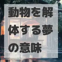 動物を解体する夢のサムネイル画像
