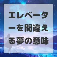 エレベーターを間違える夢のサムネイル画像