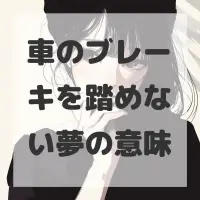 車のブレーキを踏めない夢のサムネイル画像