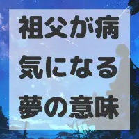祖父が病気になる夢のサムネイル画像