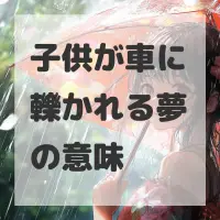子供が車に轢かれる夢のサムネイル画像