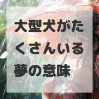 大型犬がたくさんいる夢のサムネイル画像