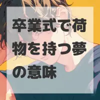 卒業式で荷物を持つ夢のサムネイル画像