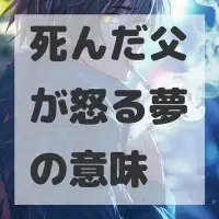 死んだ父が怒る夢のサムネイル画像
